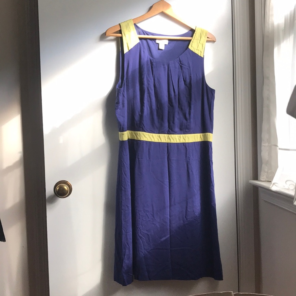 Ann Taylor Loft Dress size 14 Contrasting Color Block